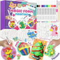 Cocostar Magic Foam Texture Painting Kit - 84pcs Arts and Crafts for Girls 4-6-8-10, Puffy Magic Paint Set, Kids Paint by Number, 3D Art Craft for Kids - Ideal Gifts for Girls 4 5 6 7 8 9 10