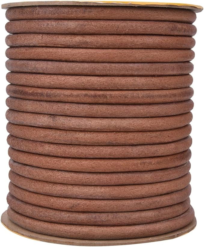 Sewing Machine Belt, 20m / 65.62ft Leather Belt Sewing Machine Cowhide Treadle Parts Replacement Sewing Machine Accessories Parts(9mm)