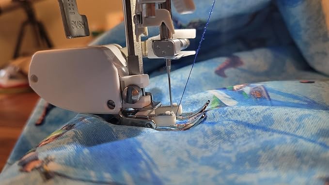 HONEYSEW Open Toe Heavy Duty Even Feed Walking Foot W/Guide for Brother Sewing Machines with 1/4" Stitch Quilting Presser Foot
