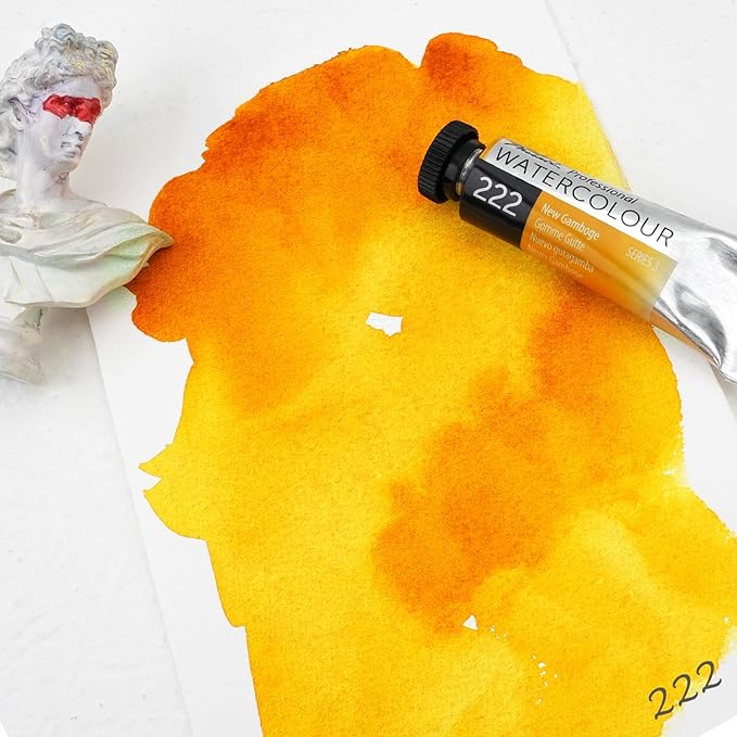 PHOENIX Professional Watercolor Paint Single Tube - 0.47 Fl Oz / 14ml - New Gamboge