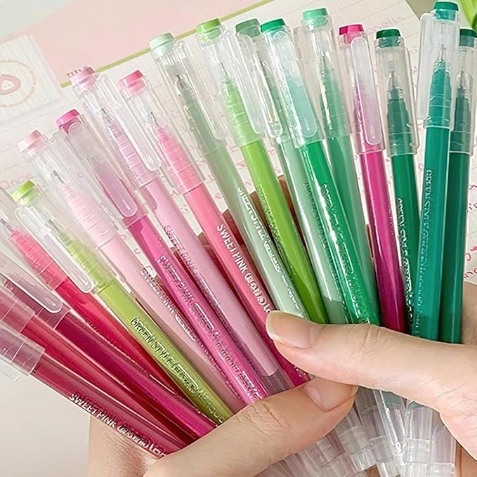 207 Colors Gel Pens with Fine Point for Adult Coloring Books, Colors Stackable Acrylic Pens for Journals, Drawing, Writing and Student Supplies