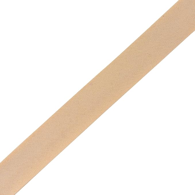 Mandala Crafts 55 Yards 5/8 Inch Khaki Double Fold Bias Tape for Sewing - Bias Binding Tape for Quilting Binding, Hemming, Seam, and Fabric Piping