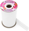 Mandala Crafts 3/4 Inch Single Fold Bias Tape for Sewing, Quilting, Piping, Hemming, Blanket & Quilt Binding – 40 Yards White Fabric Seam Binding Tape