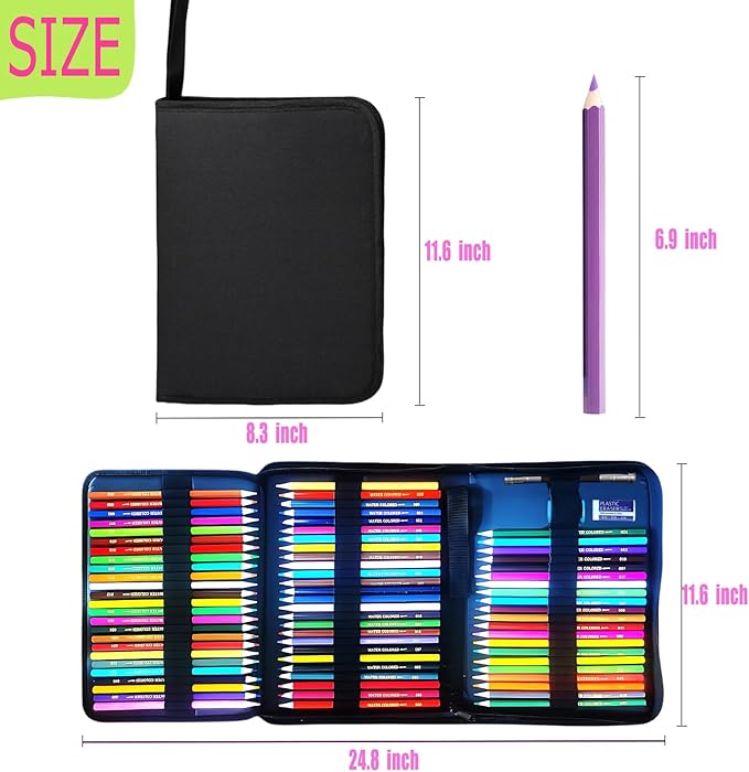 Premium Colored Pencils Set - Artist-Grade, Soft Oil-based Colored Pencils for Vibrant Drawing, Coloring & Sketching, Perfect for Artists, Beginners & Adults (72 pcs)