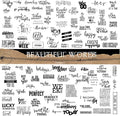 Doraking 90PCS Vintage Nice Words Sentences Sweet Happiness Stickers for Decoration Laptop Scrapbook Windows - Doraking No-Repeat Vintage Words Stickers