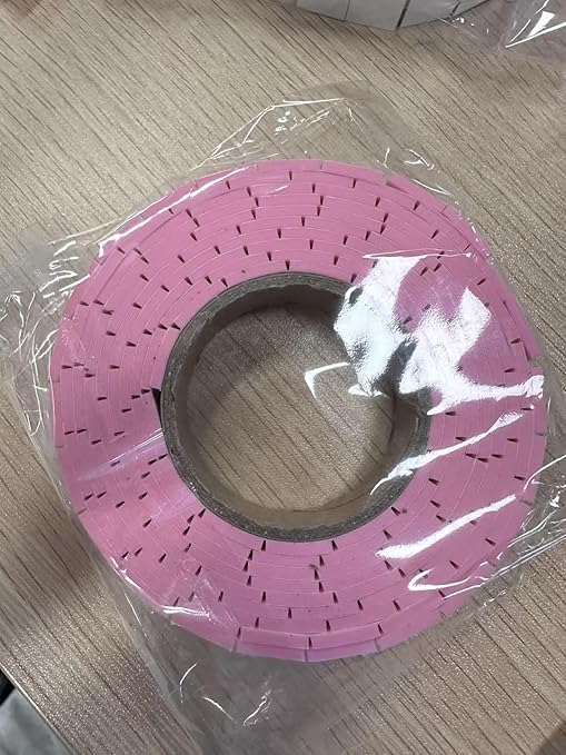 330 PCS Double Sided Foam Tape Pre Cut 1/2 X 2/5 Inch Small Adhesive Foam Squares for Crafts Thin Foam Craft Tape Split for Arts Crafts Sewing Scrapbook Kids DIY Christmas (Tape, Pink)