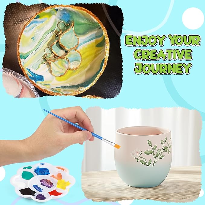 Premium Air Dry Clay for Kids - Natural Modeling Pottery Clay for Wheel, 3.3lbs Kids Arts & Crafts Supplies for School Classrooms, Easter Gifts Toy for Kid, White