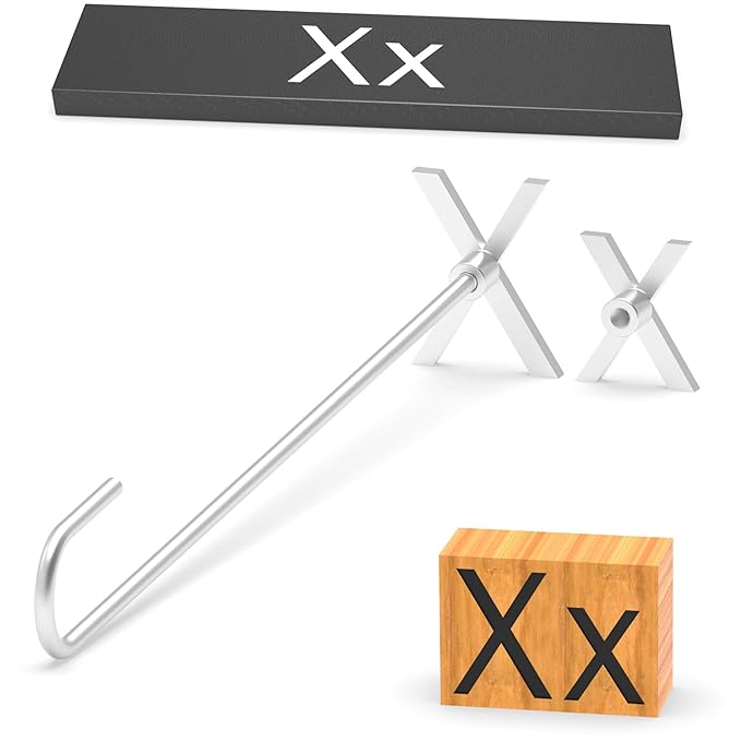 2Pcs Mini 2" Branding Irons, Alphabet Custom Wood Branding Iron Personalized for Wood Working, Leather Hats, Felt, Cowhide, BBQ & Bread Logo, Steak Branding Iron for Food (X x)
