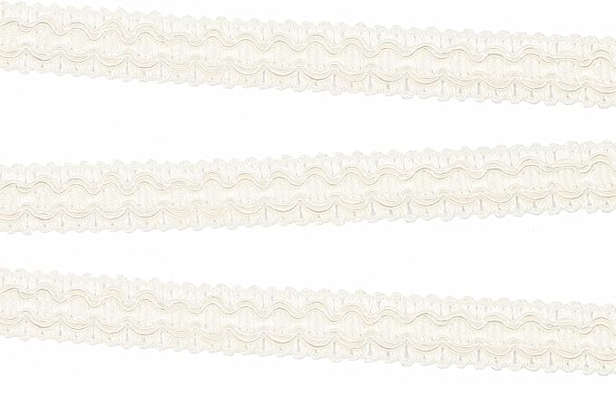 Gimp Braid Fabric Trim, 0.7 Inch / 10M (10.9 Yards), Curtain & Upholstery Trim for Sewing, Polyester, DIY Crafts, Costume, Home Decorative