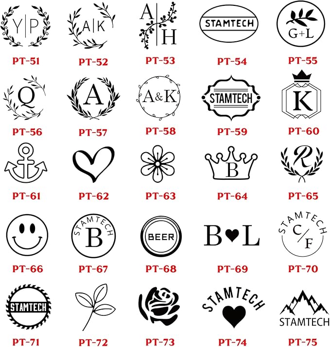 STAMTECH Custom Pottery Stamp for Clay - Personalize Clay Stamp Letter Stamp for Clay with Your Own Design Polymer Clay Tools Creat Unique Imprints in Clay Pottery (1Inch)