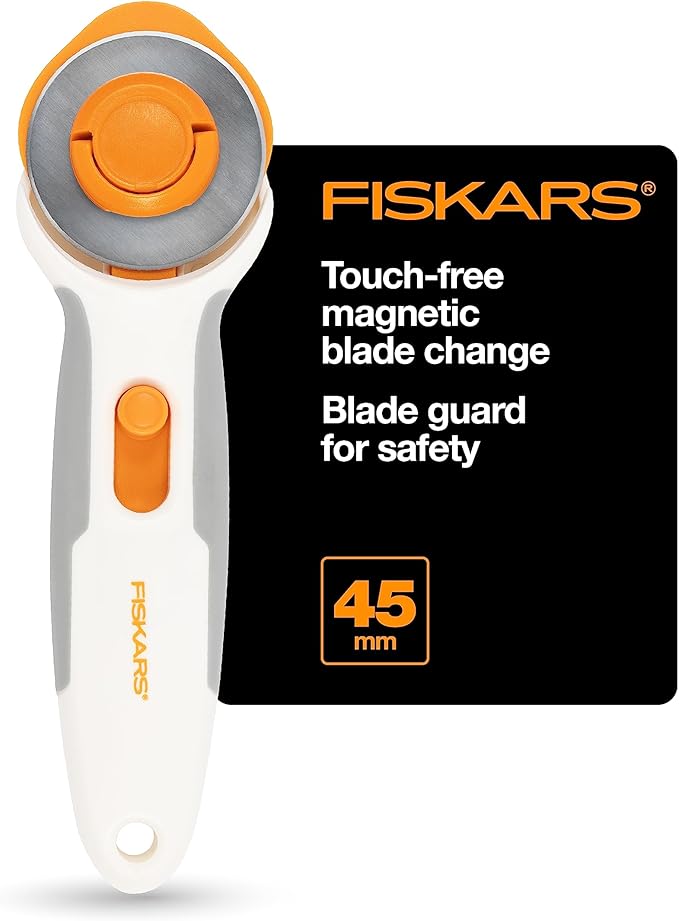 Fiskars Easy Change Stick Rotary Cutter (45 mm) White
