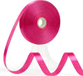 60 Yards Hot Pink Ribbon 1/2 Inch, Solid Satin Ribbon for Gift Wrapping, Crafts, Flower Bouquet, Wedding, Baby Shower, Festival, Christmas, Halloween