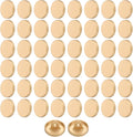 HARFINGTON 50pcs 18L Metal Round Flat Sewing Buttons 11.5mm Alloy Shank Craft Replacement Button for Men Women Suit Woolen Coat Shirt Trousers Sewing Crafts, Matt Gold
