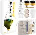 1DFAUL Bio Kintsugi Repair Kit Gold Food Safety Repair Your Meaningful Pottery, Dishwasher Safety, Perfect for Beginners, Bring Japanese Art to Your Home