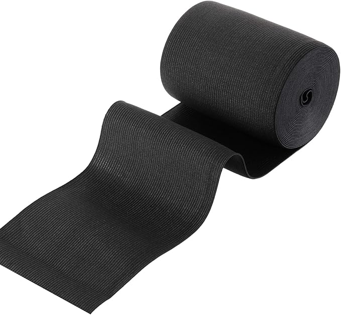 EBOOT 1 Pcs Elastic Spool (4 Inch X 5 Yard,Black)