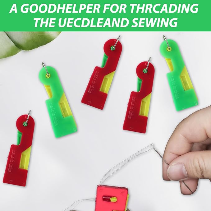 24 Pcs Automatic Needle Threaders for Hand Sewing,Quick Sewing Machine Needle Threaders Tool for Craft Embroidery,Cross Stitch Knitting