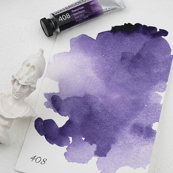 PHOENIX Professional Watercolor Paint Single Tube - 0.47 Fl Oz / 14ml - Phoenix Violet