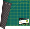 NEWBRAUG 18'' × 24'' Perfect Self Healing Cutting Mat, Non-Slip Gridded Rotary Cutting Board, Necessary for Quilting, Sewing, Craft, Fabric & Scrapbooking(Green/Black)…