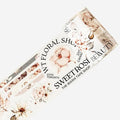 WT Pre-Cut Sweet Rosé Wide PET Tape, Single Roll, Original Designs, Dreamy Rose Motifs & Subtle Handwritten Accents, Decorative Clear Tape for Journaling, Scrapbooking, Planner, DIY Crafts