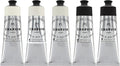 Charvin Fine Artists' Oil Paints - Elite Artists' Oils from The French Riviera for Painting, Classrooms, Plein Aire, & More! - [Blacks and Whites - 150 mL Set of 5]