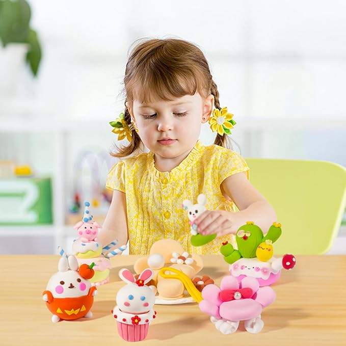 Cutedeer Air Dry Modeling Clay - 12 Colors, 2.6lb Soft Foam Molding Clay, DIY Creative for Kids Adults Arts & Crafts Project Supplies(2.6lb - 12 Colors)