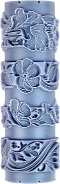 Nouveau Bloom Clay Texture Roller (4") - Seamless Border Set #01 - Embossing Pattern Roller for Polymer & Ceramic Clay, Pottery & Crafts