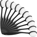 10 Pack Ink Blending Brushes for Card Making, Ink Blending Tool, Blender Brushes for Stamping Scrapbooking Stencil, Ink Blending Brush for Crafter Application Painting (Black Handles)