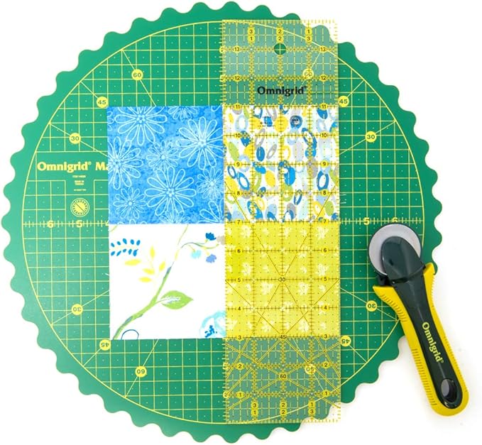 Omnigrid 360 Rotating Self-Healing Cutting Mat, 14"