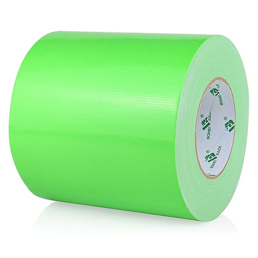 BOMEI PACK 6inch Wide Green Duct Tape, Heavy Duty Strong Waterproof Industrial Color Duct Tape 9.0mil x 6inch x 60yds for Crafts, Home Improvement, Repairs, & Projects