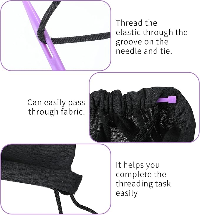 Purple Thang Sewing Tools, 5 Pcs Stuffing Tools, Versatile Gadgets for Quilting & Craft Projects Ideal for Sewing Kits, with Purple Storage Bag