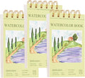 3-Packs Watercolor Paper Pad 3.5x5.5 Inch | 30 Sheets 140lb/300g,Spiral-Bound, Tear-Resistant & No-Bleed | Artist-Grade for Water Color Paper/Ink | Compact Travel Sketchbook (Adults,Beginners)