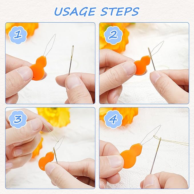 eZAKKA 341 PCS Sewing Pin Cushion Kit, Pumpkin Pin Cushion for Sewing Clips Sewing Pins, Needle Threaders, Small Scissors, Seam Ripper Soft Tape Measure for Decoration