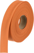MECCANIXITY 1 Inch Double Fold Bias Tape Polyester Continuous Bulk Bias Tape for Sewing,Seaming Quilting Hemming Binding Crafts (Orange 10 Yards)