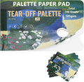 Tear-Off Paint Palette Paper Pad, 105gsm, Disposable Mess-Free Paint Tray, 5-Pack 100 Sheets for Watercolor, Acrylic, Gouache, Oil, and Ink Painting (Small 100 Sheets 7.8''x11.7'')