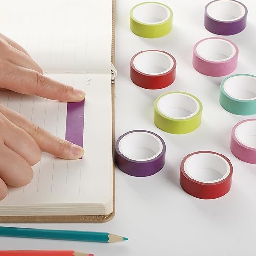 Mr. Pen Washi Tape Set, 10 Rolls, Tropical Twirl, Decorative Tape, Washi Tapes, Scrapbook Tape, Craft Tape