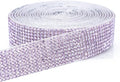 Novani Self Adhesive Rhinestone Ribbon, 0.78 Inch Wide 3 Yards 1 Roll, Purple Crystal Diamond Bling Strips for DIY Crafts, Home Decor, Clothing,Shoes, Car Decoration（Crystal Amethyst）