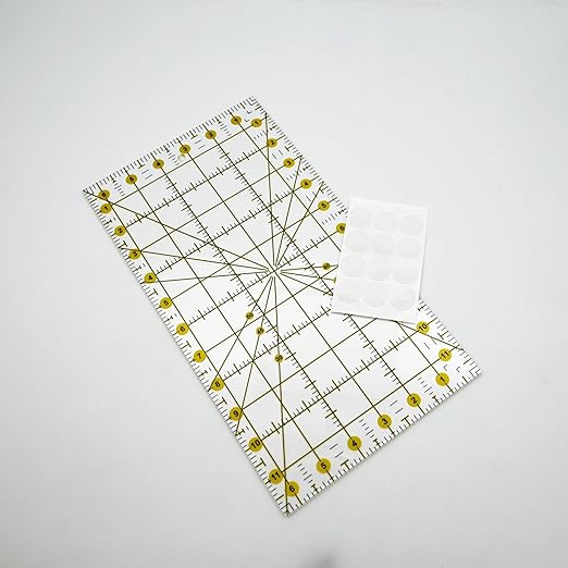 Sewing Rulers,Quilting Rulers Fabric Cutting Ruler 1pcs(6.5x12)