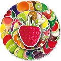 Fruits(Orange Grape Pear) Stickers for Boys Girls Teens|50 Pcs|Colorful Waterproof Vinyl Stickers for Water Bottle Flasks Computer Laptop Tablet Phone Luggage Car Bike,Aesthetic Decals Pack(Fruit)