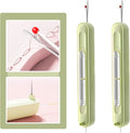 Upgraded 2 in 1 Automatic Needle Threaders Seam Ripper,Quilting Supplies Sewing Kit,Quick Sewing Machine Loop Needle Threaders (2PCS-Green)