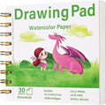 Elvendreth Water Color Paper Pad 5x5 Inch 30 Sheets Cold Press Paper (140lb/300gsm), Spiral Bound/Tear Line Watercolor Sketchbook for Smaller - Sized Exercises or Travel for Art Drawing Supplie