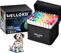 Alcohol Markers Set, 80 colors Alcohol Based Dual Tip, Broad and Fine Tip for Adult Coloring Books, Drawing, Sketching