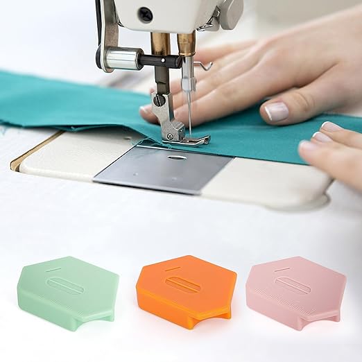 6Pcs Magnetic Seam Guide for Sewing Machine, Multifunctional Polygonal Hemmer Seam Guide with Scale, Universal Quilting Supplies Accessories for Magnet Making Machines