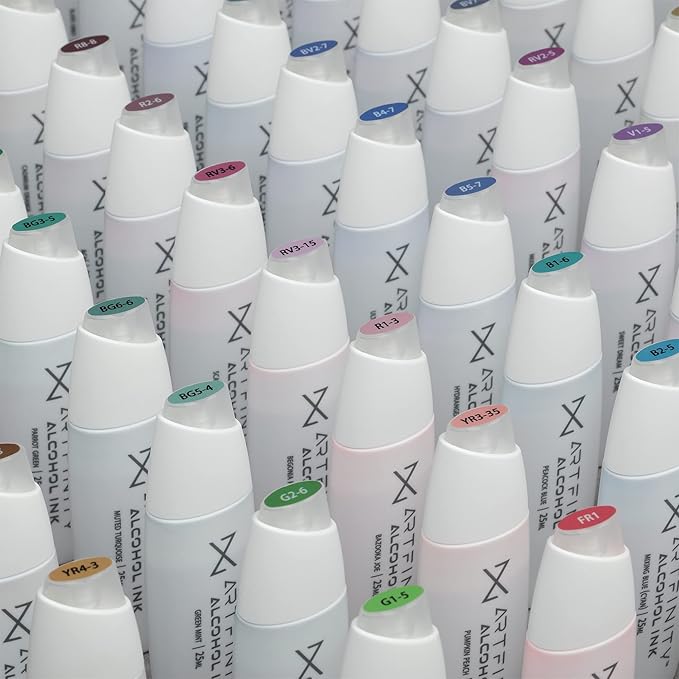 Alcohol Inks 3 Pack - Vibrant, Professional, Dye-Based Alcohol Inks for Artfinity Alcohol Markers, Artists, Drawing, & More! - Grass Green BG5-6