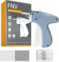 Quicker Clothing Fixer, Stitch Gun for Clothes, Quicker Sewing Gun for Cloth, Mini Sewing Stitch Machine with 6 Needles, 1000 Black&1000 White Fasteners (Light Blue)