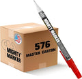 PM-92 Extra Fine Paint Markers, 1.0mm Tip, Xylene Based, Valve Action, Weather Resistant, For Welding Fabrication Electrical, Manufactured in USA, 576PCS/ Master Case (Red)