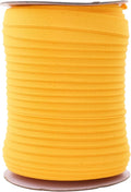 Mandala Crafts 55 Yards 1/2 Inch Mustard Yellow Double Fold Bias Tape for Sewing - Bias Binding Tape for Quilting Binding, Hemming, Seam, and Fabric Piping