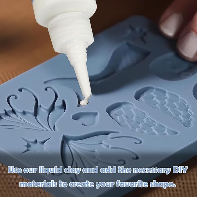 INNOVAYOU 120ml Hazy Liquid Polymer Oven-Bake Clay, Baking Molding, Very for DIY Decorations, Jewelry, Toys, Household Items