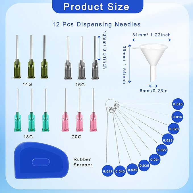 Garfunkel Pottery Tools Sets Precision Ceramic Glaze Applicator Slip Trailing Bottle for Pottery Ceramic Clay Needle Tip Squeeze Bottle for Pottery Glaze Precision Tips Applicator