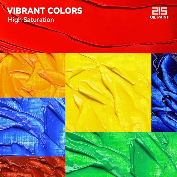 Paul Rubens Oil Paint, 10 Basic Colors*170 ml LargeTubes, Professional Oil Based Paint with High Saturation, Creamy Texture, and Consistency,Oil Paint Supplies for Artists, Students, Beginners