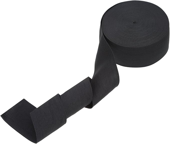 EBOOT 1 Pcs Elastic Spool (2 Inch X 11 Yard,Black)